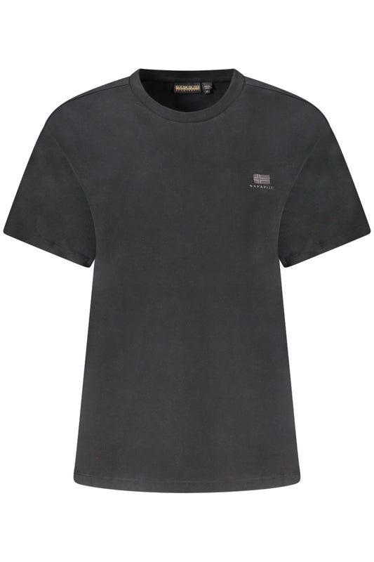 NAPAPIJRI T-SHIRT MANICHE CORTE DONNA NERO