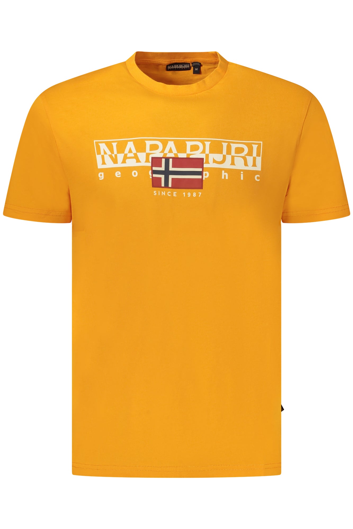 NAPAPIJRI T-SHIRT MANICHE CORTE UOMO ARANCIO