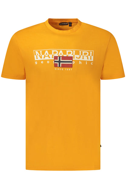 NAPAPIJRI T-SHIRT MANICHE CORTE UOMO ARANCIO