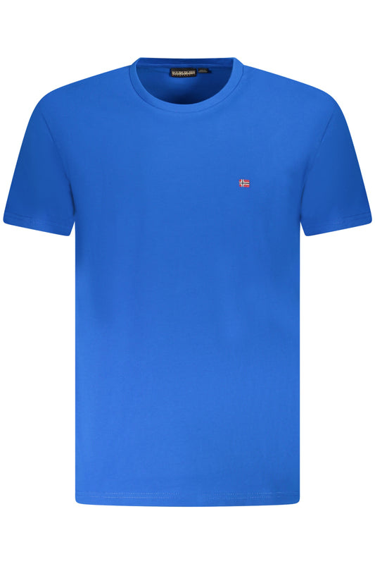NAPAPIJRI T-SHIRT MANICHE CORTE UOMO AZZURRO