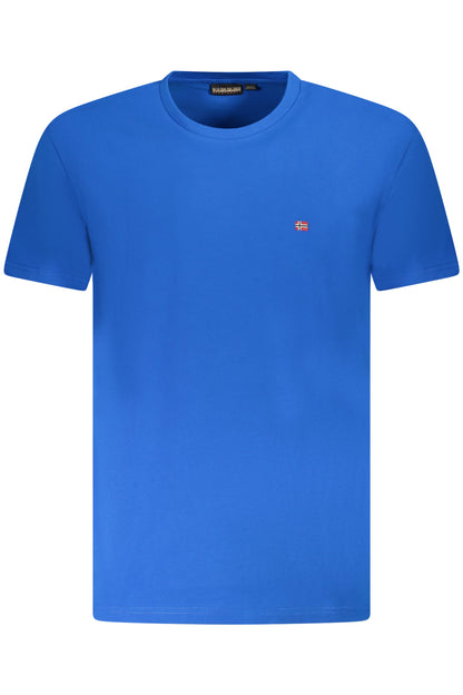 NAPAPIJRI T-SHIRT MANICHE CORTE UOMO AZZURRO