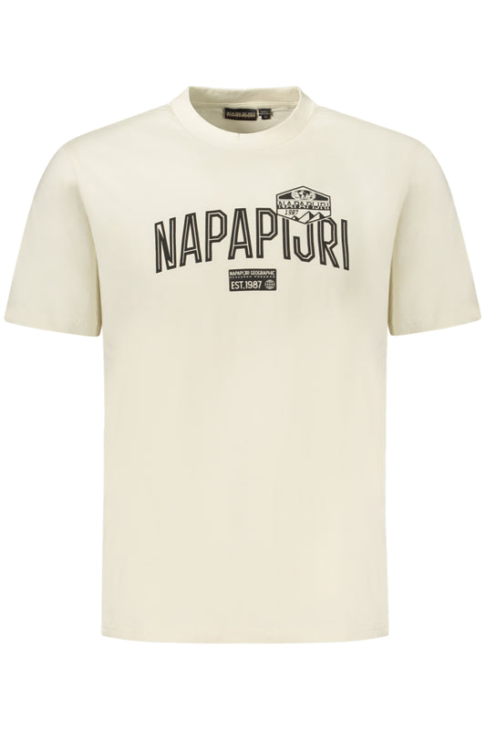 NAPAPIJRI T-SHIRT MANICHE CORTE UOMO BEIGE
