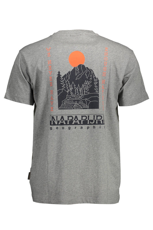 NAPAPIJRI T-SHIRT MANICHE CORTE UOMO GRIGIO