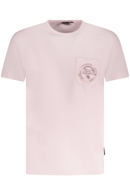 NAPAPIJRI T-SHIRT MANICHE CORTE UOMO ROSA
