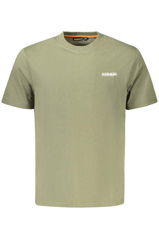 NAPAPIJRI T-SHIRT MANICHE CORTE UOMO VERDE