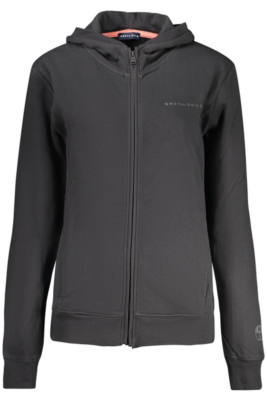 NORTH SAILS FELPA CON ZIP DONNA NERO