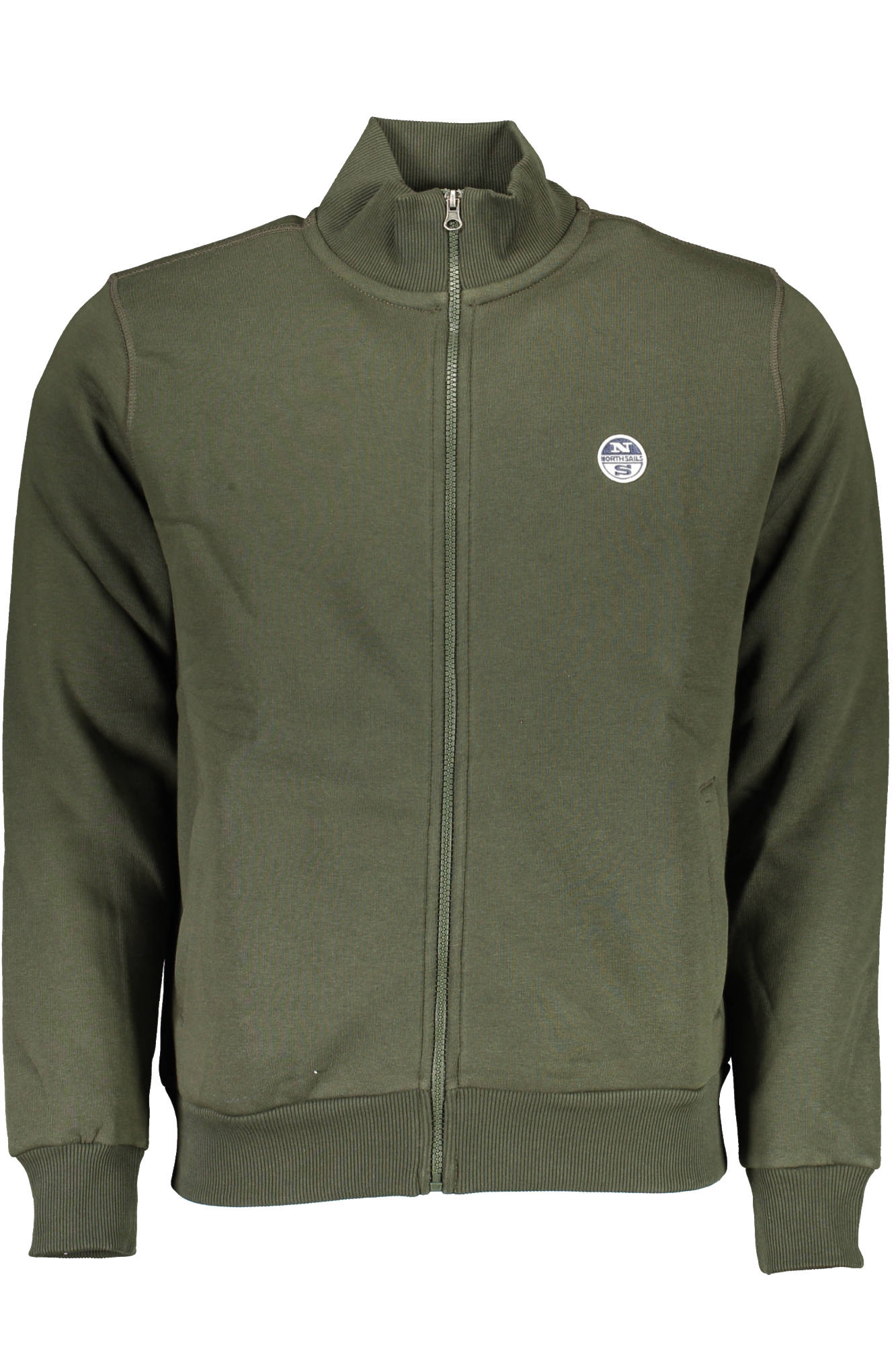 NORTH SAILS FELPA CON ZIP UOMO VERDE