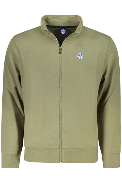 NORTH SAILS FELPA CON ZIP UOMO VERDE