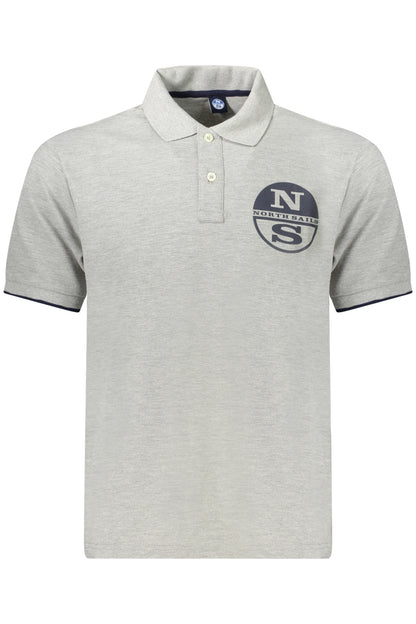 NORTH SAILS POLO MANICHE CORTE UOMO GRIGIO