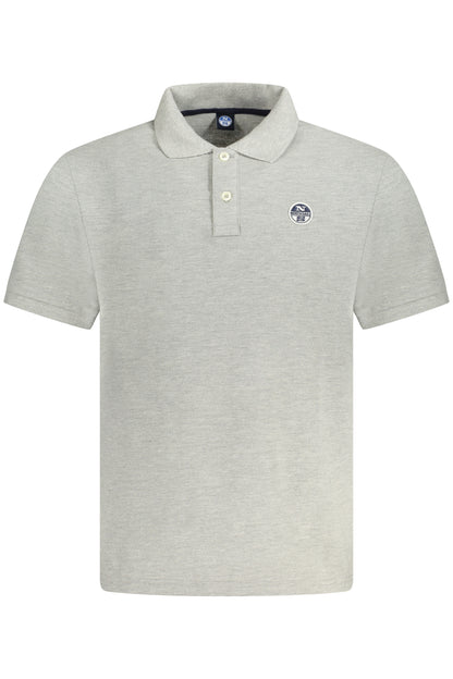 NORTH SAILS POLO MANICHE CORTE UOMO GRIGIO