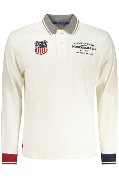 NORTH SAILS POLO MANICHE LUNGHE UOMO BIANCO