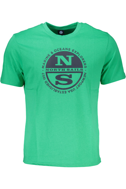 NORTH SAILS T-SHIRT MANICHE CORTE UOMO VERDE