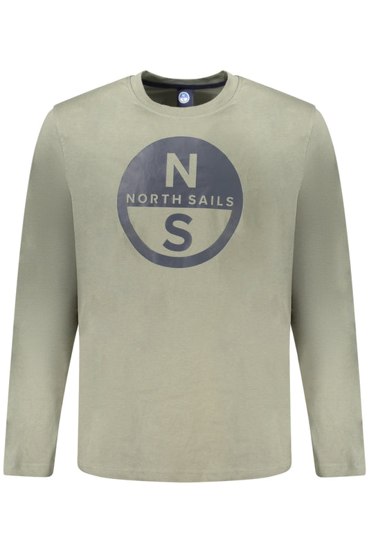 NORTH SAILS T-SHIRT MANICHE LUNGHE UOMO VERDE