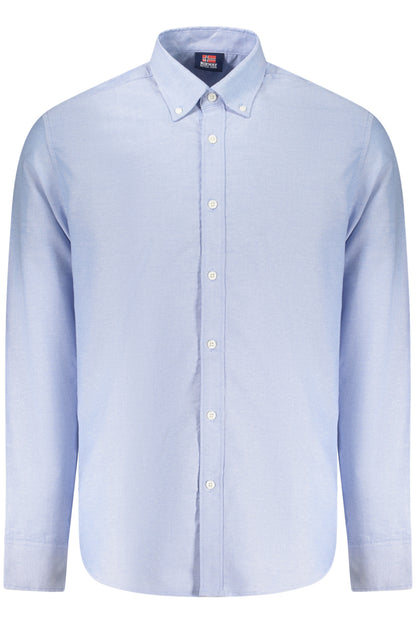 NORWAY 1963 CAMICIA MANICHE LUNGHE UOMO AZZURRO