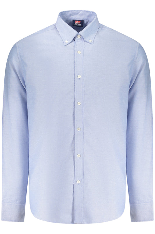 NORWAY 1963 CAMICIA MANICHE LUNGHE UOMO AZZURRO