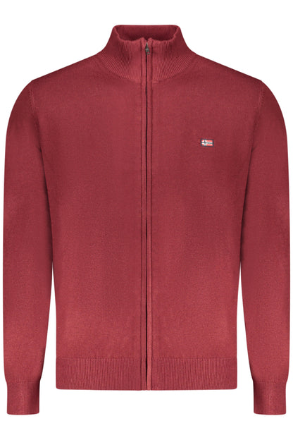 NORWAY 1963 CARDIGAN UOMO ROSSO