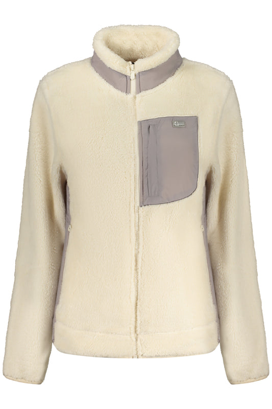 NORWAY 1963 FELPA CON ZIP DONNA BIANCO