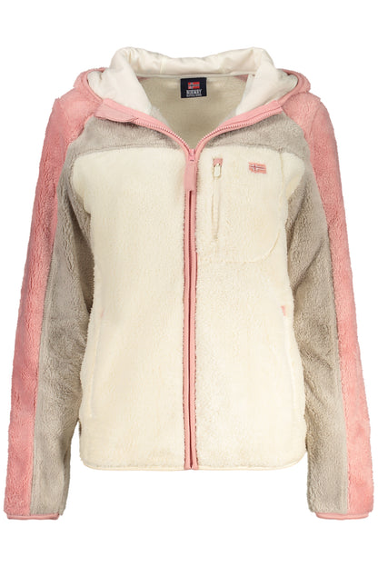 NORWAY 1963 FELPA CON ZIP DONNA BIANCO