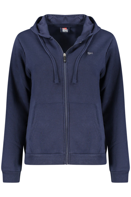 NORWAY 1963 FELPA CON ZIP DONNA BLU