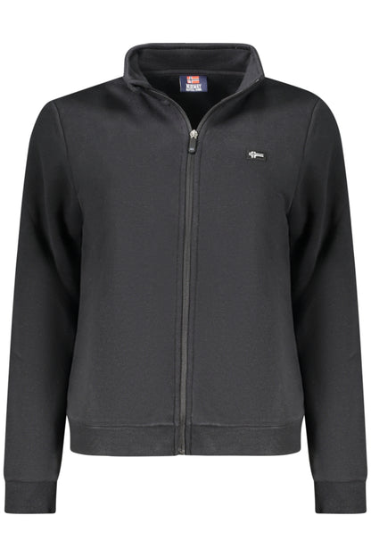 NORWAY 1963 FELPA CON ZIP DONNA NERO