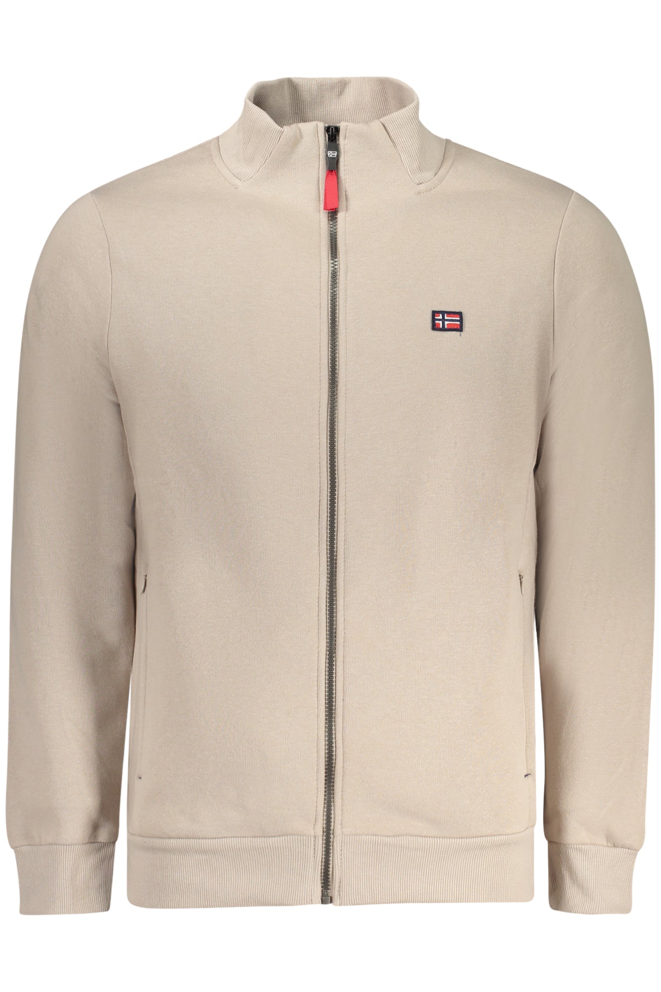 NORWAY 1963 FELPA CON ZIP UOMO BEIGE