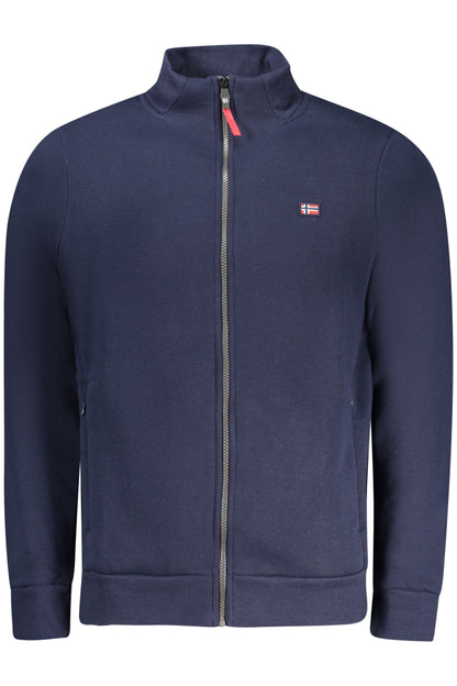 NORWAY 1963 FELPA CON ZIP UOMO BLU