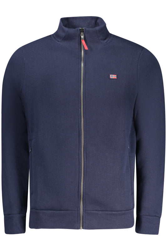 NORWAY 1963 FELPA CON ZIP UOMO BLU