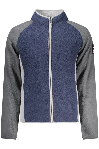 NORWAY 1963 FELPA CON ZIP UOMO BLU