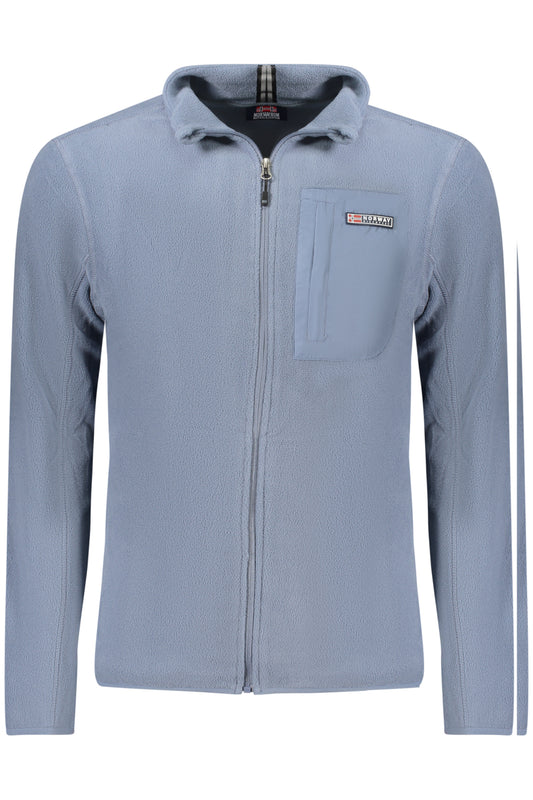 NORWAY 1963 FELPA CON ZIP UOMO BLU