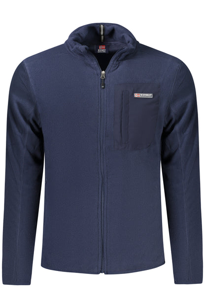 NORWAY 1963 FELPA CON ZIP UOMO BLU