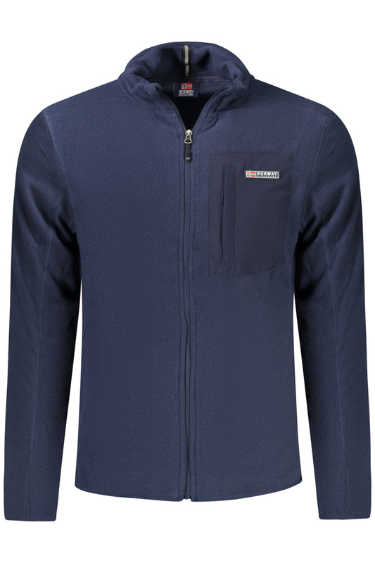 NORWAY 1963 FELPA CON ZIP UOMO BLU