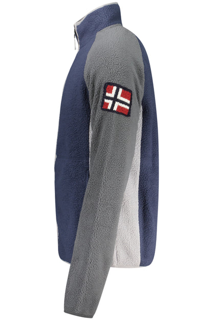 NORWAY 1963 FELPA CON ZIP UOMO BLU