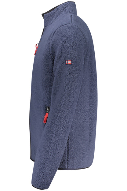 NORWAY 1963 FELPA CON ZIP UOMO BLU