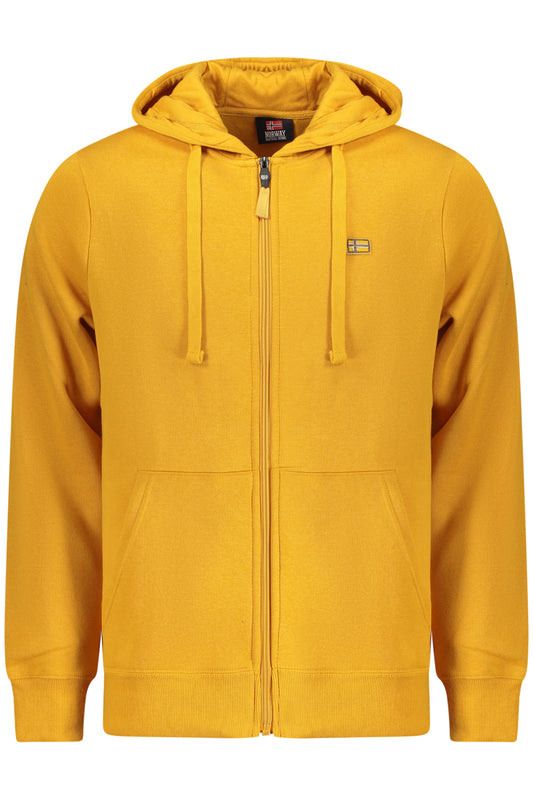 NORWAY 1963 FELPA CON ZIP UOMO GIALLO