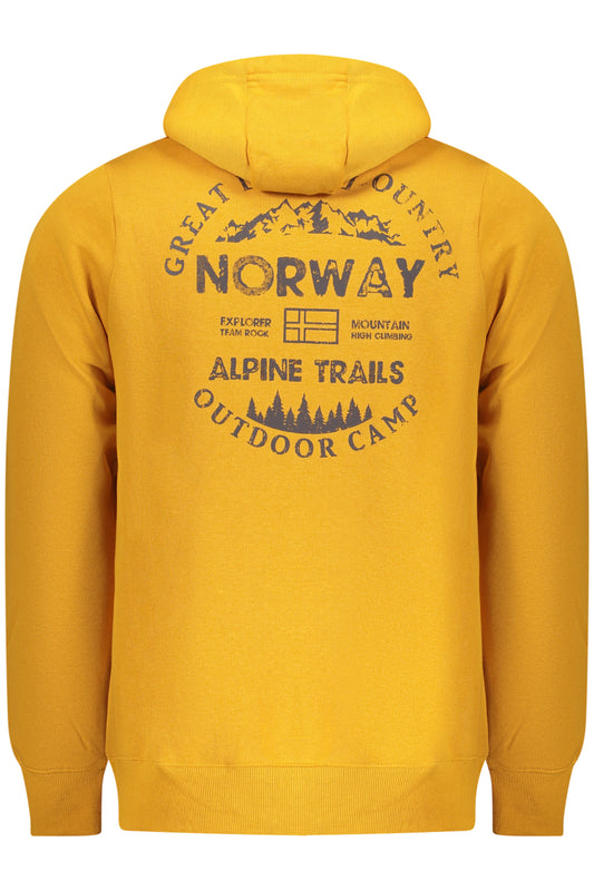 NORWAY 1963 FELPA CON ZIP UOMO GIALLO