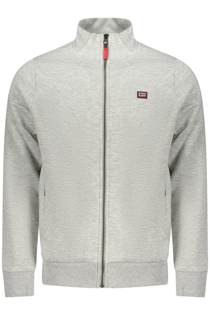 NORWAY 1963 FELPA CON ZIP UOMO GRIGIO