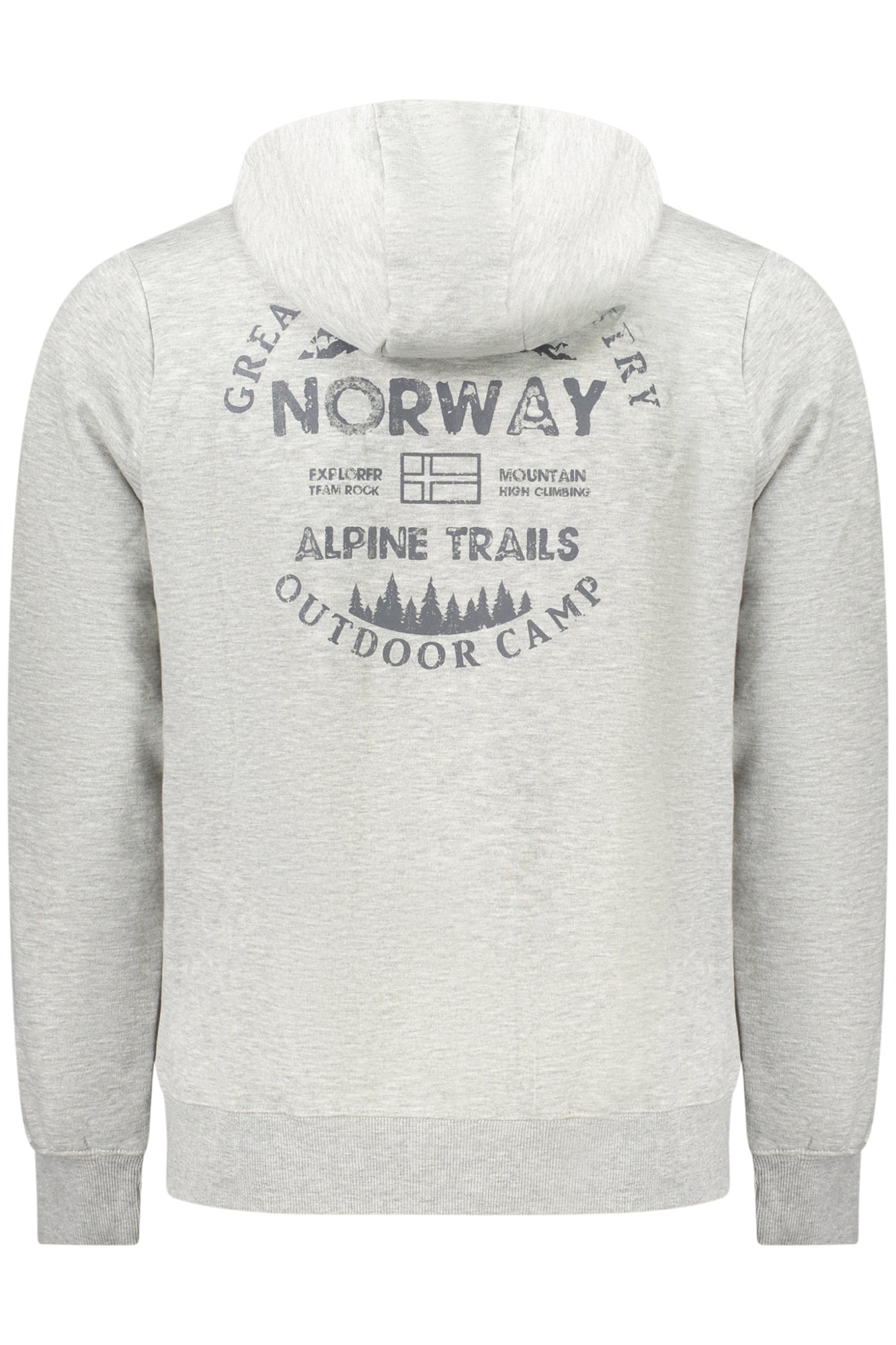 NORWAY 1963 FELPA CON ZIP UOMO GRIGIO