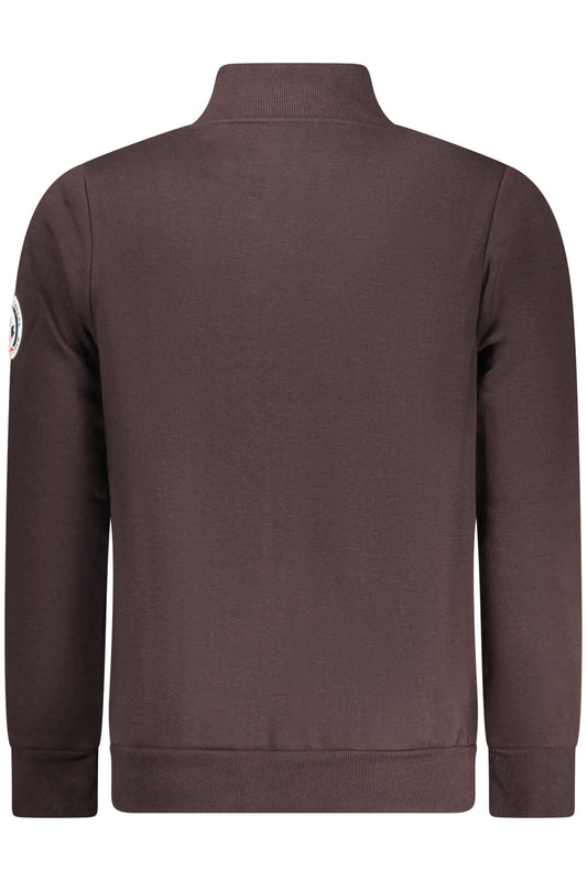 NORWAY 1963 FELPA CON ZIP UOMO MARRONE