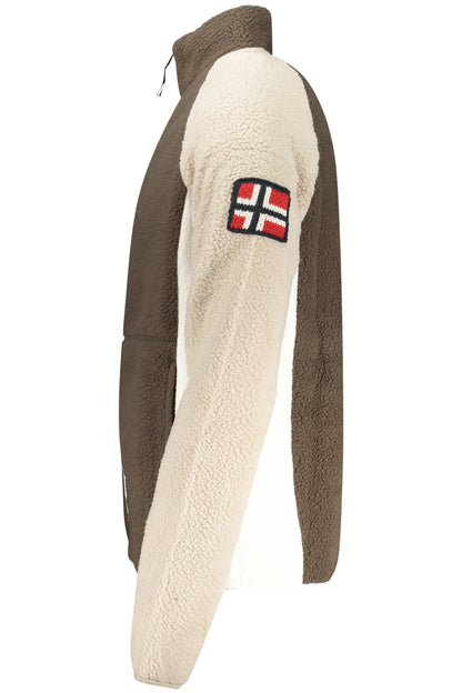 NORWAY 1963 FELPA CON ZIP UOMO MARRONE