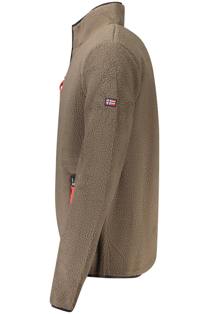 NORWAY 1963 FELPA CON ZIP UOMO MARRONE