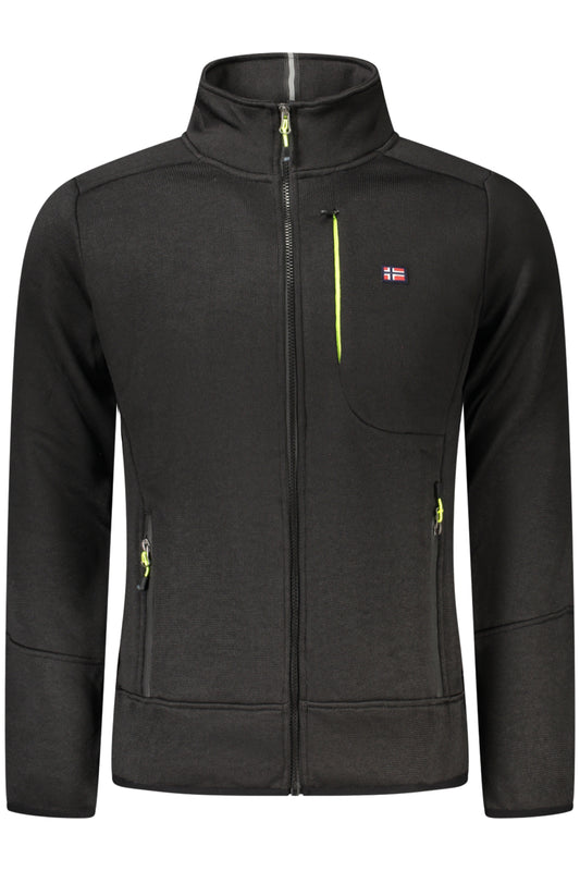 NORWAY 1963 FELPA CON ZIP UOMO NERO