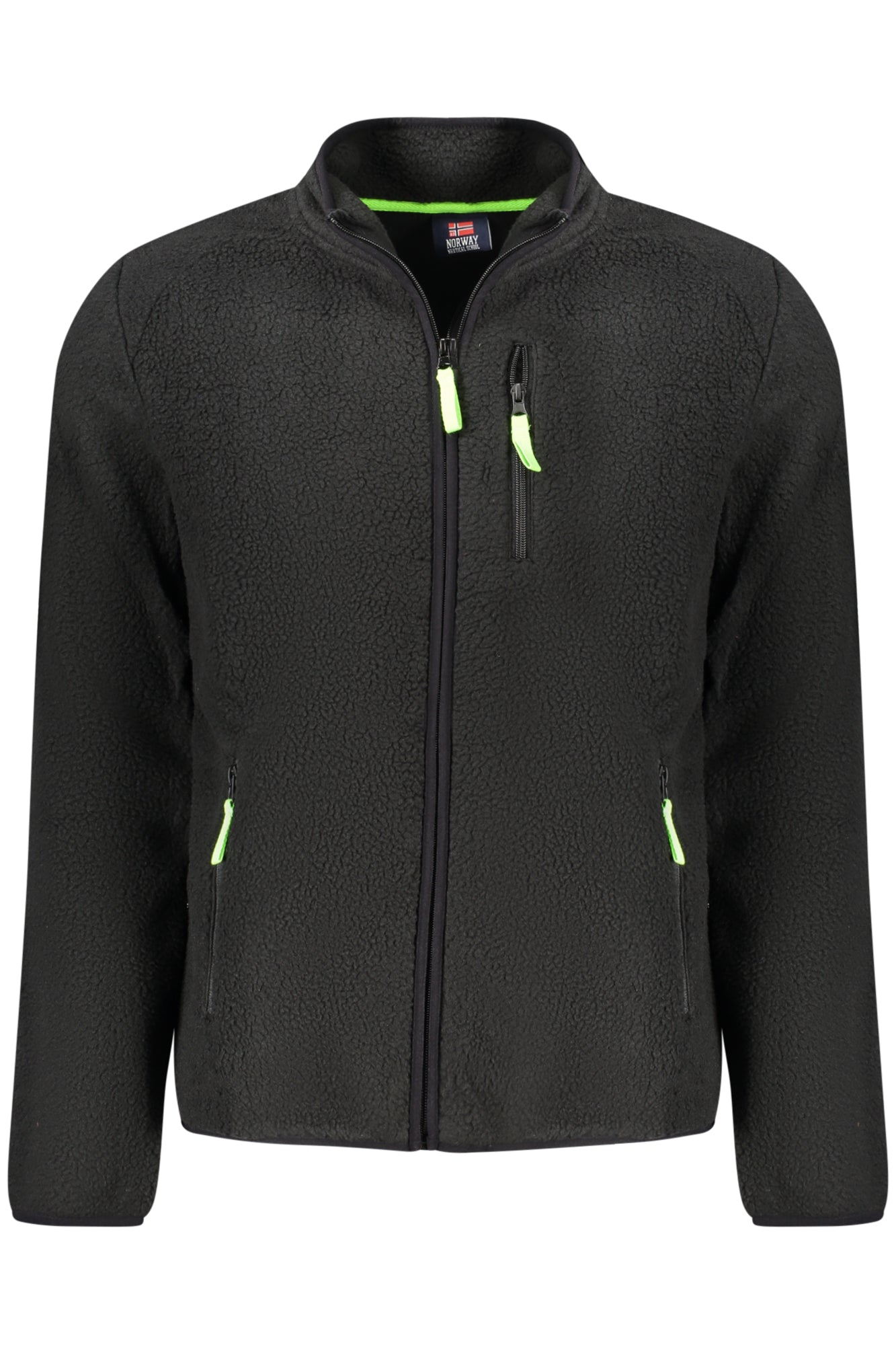 NORWAY 1963 FELPA CON ZIP UOMO NERO