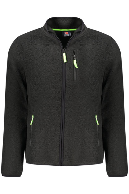 NORWAY 1963 FELPA CON ZIP UOMO NERO