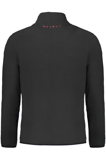 NORWAY 1963 FELPA CON ZIP UOMO NERO