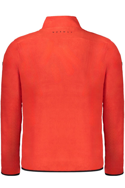 NORWAY 1963 FELPA CON ZIP UOMO ROSSO