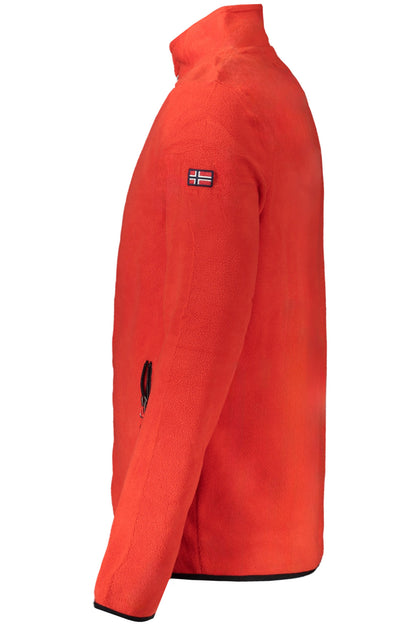 NORWAY 1963 FELPA CON ZIP UOMO ROSSO