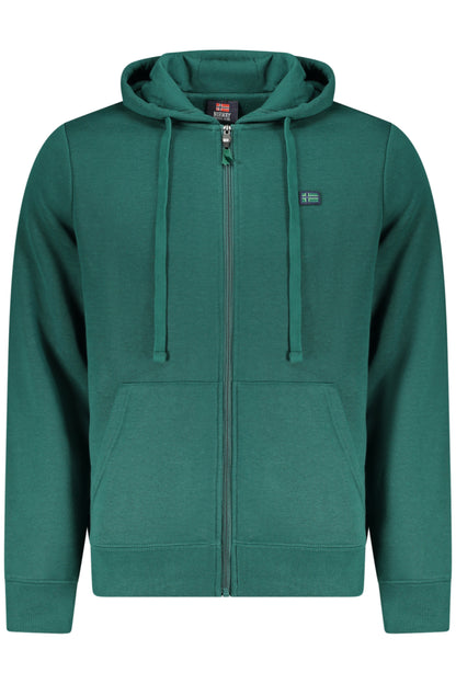 NORWAY 1963 FELPA CON ZIP UOMO VERDE