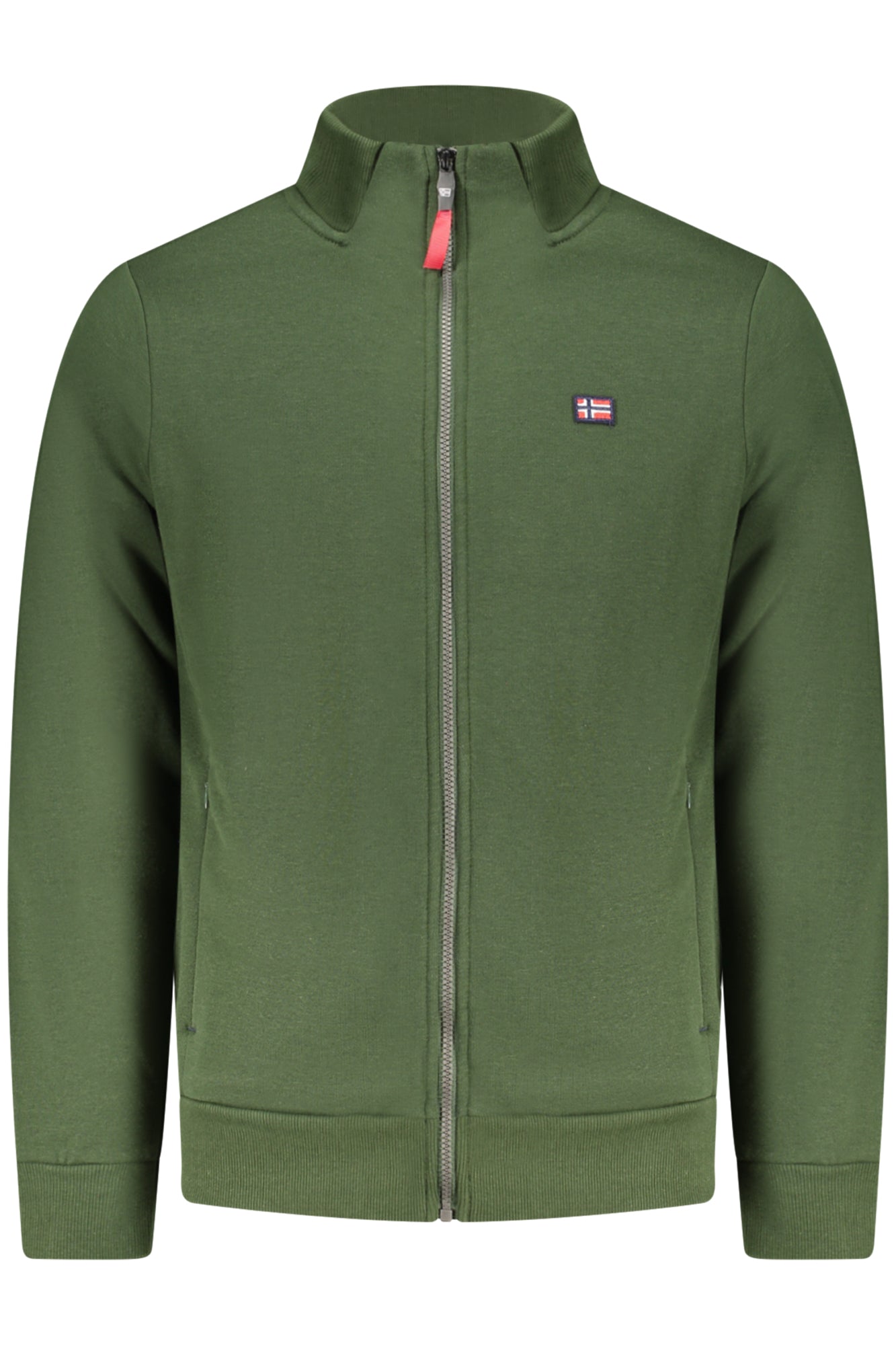 NORWAY 1963 FELPA CON ZIP UOMO VERDE