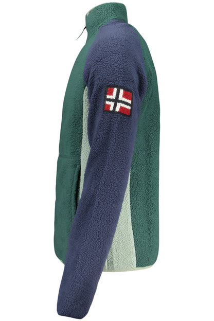 NORWAY 1963 FELPA CON ZIP UOMO VERDE