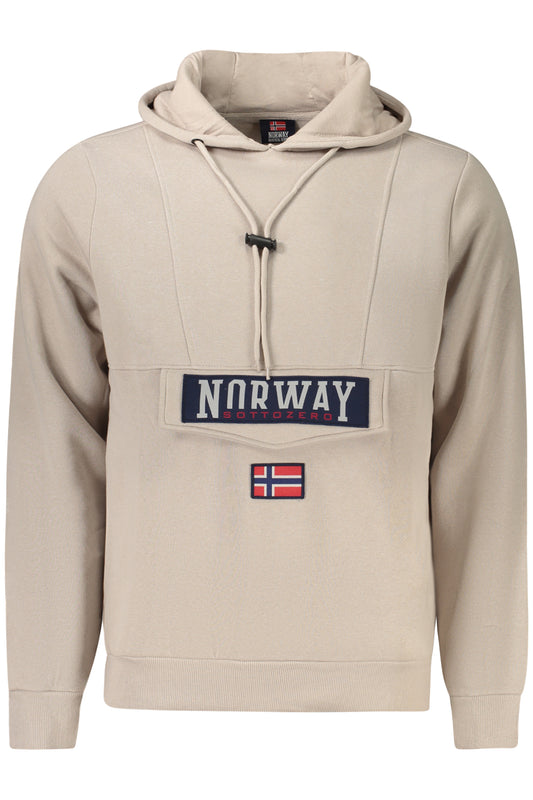 NORWAY 1963 FELPA SENZA ZIP UOMO BEIGE